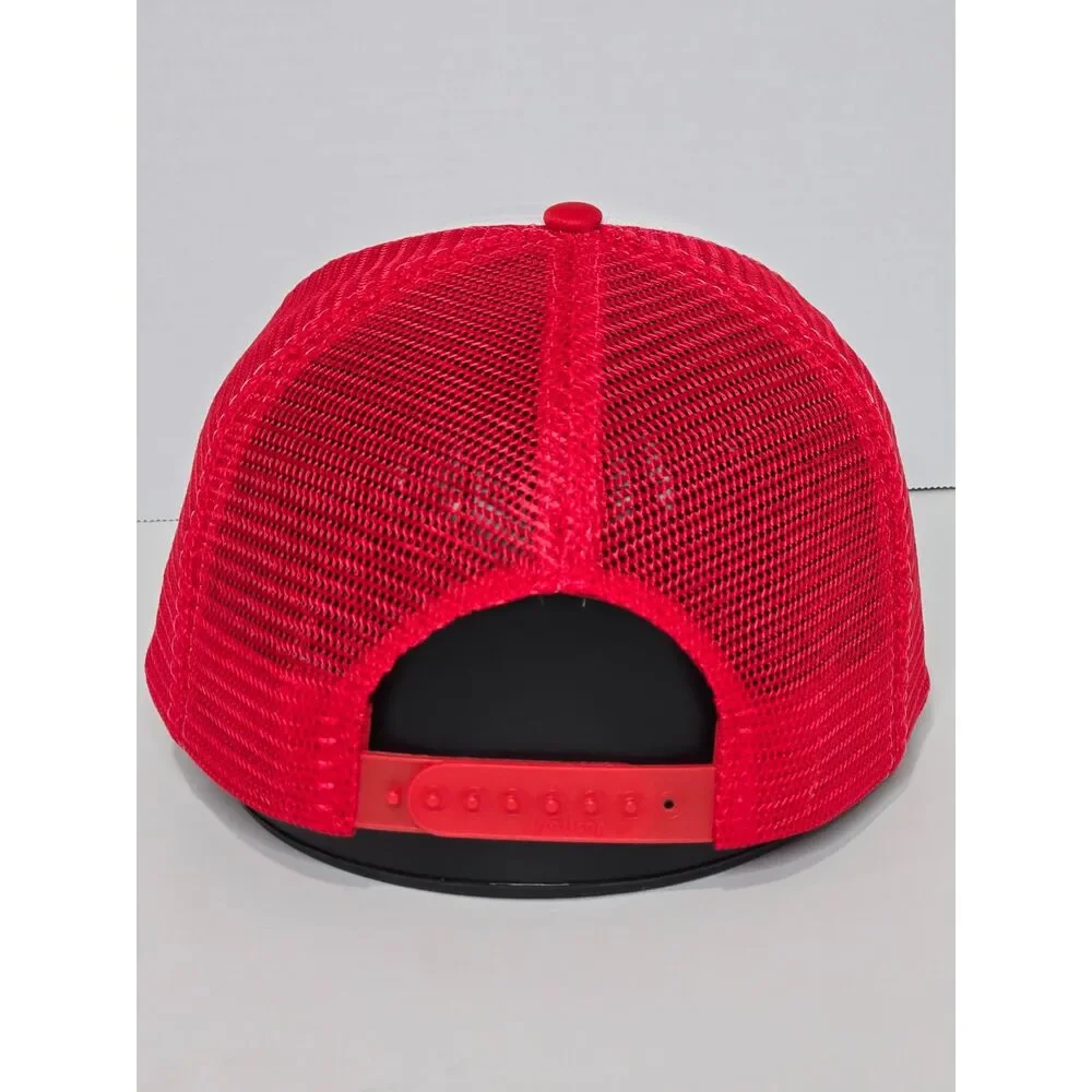 Vintage 80s Sportcap Smoothie Wisconsin Trucker Hat | Red White Snapback
